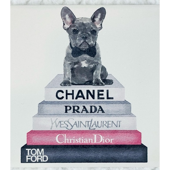 AMANDA GREENWOOD • Luxury Fashion Brand Frenchie Ceramic Coaster - Picture 5 of 9